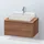 Duravit L-Cube 82x54,7cm, Nussb Nat, f Kons, 1 Auszug