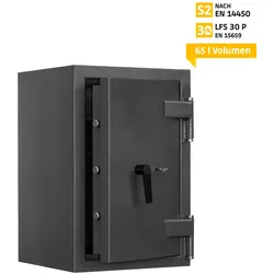 ATLAS Tresor Safe Möbeltresor TA S25 PRO, Doppelbartschloss, Sicherheitsstufe S2 & Feuerschutz
