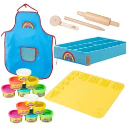 Starterset roba x Play-Doh zum Spielen und Kneten mit 12 Dosen Knete