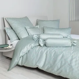 JANINE Bettwäsche in salbeigrün | Gr.: 40x40 cm