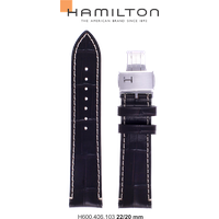 Hamilton Leder Rail Road Band-set Leder-braun-22/20 H690.406.103 - braun