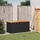 furnicato Gartentruhe 110 x 50 x 54 cm Schwarz