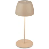 Briloner - Mini LED Tischlampe kabellos IP44 dimmbar, Akku & Lichtquelle tauschbar, Nachttischlampe, Dekolampe, LED Lampe, Akku Tischleuchte, Outdoorlampe, 8x20 cm