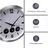 Perel Weltzeit-Wanduhr 45,5 cm 3 Zeitzonen silber/weiß