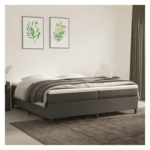vidaXL Boxspringbettgestell 200 x 200 cm Dunkelgrau