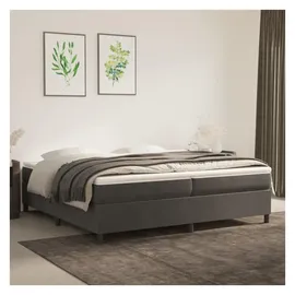 vidaXL Boxspringbettgestell 200 x 200 cm Dunkelgrau