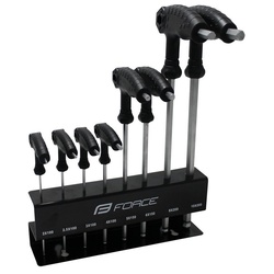 FORCE Fahrradwerkzeugset 8erSet Sechskantschlüsseln FORCE 2-10 mm, mit Zahnstange
