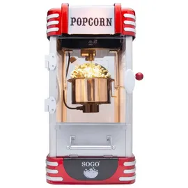 Sogo Human Technology PAL-SS-11350 Popcorn-Maker Silber-Rot