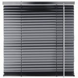 euroharry Jalousie Cordless-Schnurlos Aluminium Venetian Blind Alu Jalousie Rollo schwarz 60 cm x 160 cm