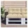 vidaXL Palettenkissen 70 x 40 x 12 cm beige 1 St.