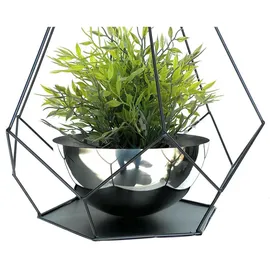 DanDiBo Ambiente Blumenampel 33,5 x 75,5 cm Schwarz