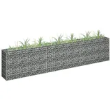 furnicato Gabionen-Hochbeet 270 × 30 × 60 cm