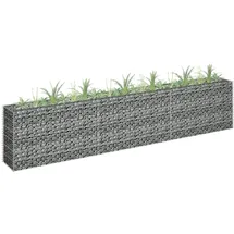 furnicato Gabionen-Hochbeet 270 × 30 × 60 cm