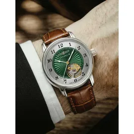 Zeppelin 8567-2 Unisex Friedrichshafen Open Heart Automatik 36mm 5ATM