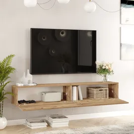 [en.casa] Lapinlahti TV-Lowboard 180 x 29,5 x 31,5 cm Beige Holz