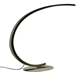 Gea Luce Iole dimmbare LED-Tischleuchte 12W warmes Licht 3000K - Titan, modernes Design, Aluminium IP20
