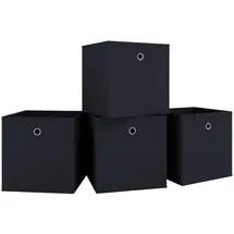 VCM Faltbox Boxas 28 x 27 x 27 cm 4-tlg. Schwarz