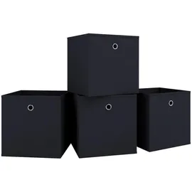 VCM Faltbox Boxas 28 x 27 x 27 cm 4-tlg. Schwarz