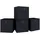 VCM Faltbox Boxas 28 x 27 x 27 cm 4-tlg. Schwarz