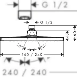 Hansgrohe Crometta E 240 1jet, 26726000