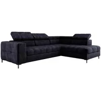 XXL Ecksofa Couch mit Schlaffunktion, Schlafsessel mit Bettfunktion L Form, Big Sofa, Schlafsofa mit Bettkasten, Ecksofa mit Schlaffunktion 280 cm breit, Sofa mit Schlaffunktion (Rechts, Cloud 79)