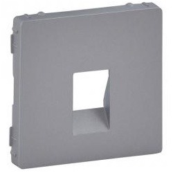 Legrand Valena Life, Abdeckung für Lautsprecherdose mit Federklemmen (aluminium)
