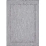 KADIMA DESIGN TEPPICH Outdoor ALSTER in Silber, einfarbig, 80 x 150 cm