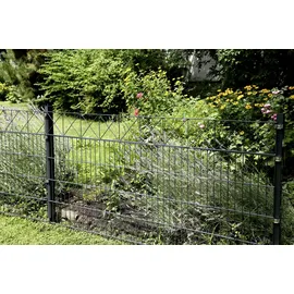 GAH Alberts Alberts Doppelstabmatten-Grundset Nexus 200 x 120 cm 4 m anthrazit