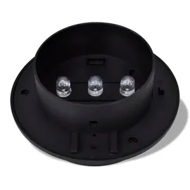 vidaXL Solarleuchte Kunststoff 15,0 cm 6x Schwarz