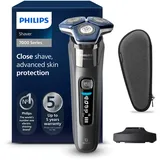 Philips S7887/35 Etui, Ladestand, Elektrorasierer Series 7000 Dunkles Chrom (SteelPrecision Klingen, Reinigungsstation: Nein)