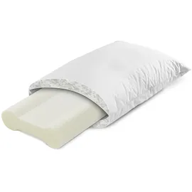 IRISETTE Hirsekissen 40 x 80 cm Weiß