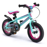 Bikestar Kinder Fahrrad ab 3 - 4 Jahre | 12 Zoll Mountain | Berry Türkis