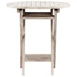 VCM Bistrotisch Ø 70 x 75 cm Weiß