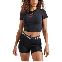 Nike Sportswear Chill Knit Schmal Geschnittenes Kurz-T-Shirt (Damen), Black,