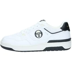 Sneaker SERGIO TACCHINI "MILANO REFRESH Herren", Herren, Gr. 45, Normalschaft, weiß (weiß, schwarz), Polyurethan, Schuhe, Sneaker Herren, Sneakers, Sportschuhe, Laufschuhe Retro, Outdoor, Sale