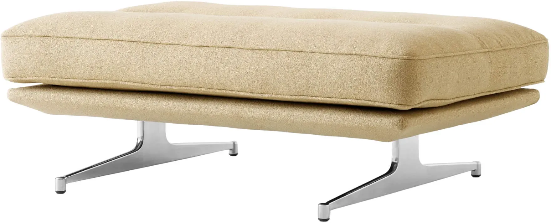 &Tradition Inland AV32 Pouf, polished aluminium / acca 0231