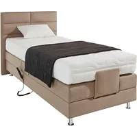 Westfalia Schlafkomfort Boxbett, beige (dunkelbeige), B:104cm L:210cm, Box und