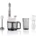 Arzum 1000W Multi Blender Set Stabmixer Pürierstab Handmixer Zerkleinern Weiß -