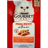 Purina 24x 50g Mon Petit Ente, Huhn, Truthahn Gourmet Katzenfutter nass