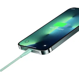 Joyroom Multi-Color Series SA34-CC3 USB-C/USB-C-Kabel 60 W schnelle Übertragung 1 m Grün