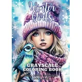 Brave New Books Winter Girls: Grayscale Coloring Book