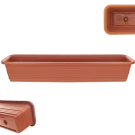 Kadax Blumenkasten 80 x 11,5 x 14,5 cm Ziegelrot