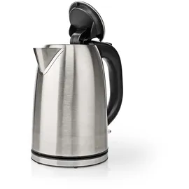Nedis Wasserkocher - 1.7 l - Edelstahl - - Um 360 Grad drehbar - Verdecktes Heizelement - Strix Controller - Boil-dry protection