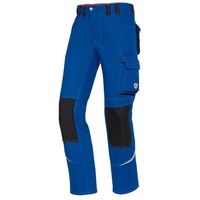 BP Comfort Plus 1803-720-13 Arbeitshose - Gummizug im Rücken - Bundfalten - Normale Passform - Größe: 52n - Farbe: königsblau
