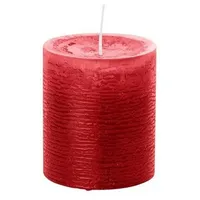 Wiedemann Kerzen Rustik-Kerze 13 cm rot