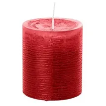 Wiedemann Kerzen Rustik-Kerze 13 cm rot