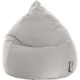 Sitting Point Sitzsack Beanbag Easy XL Mikrofaser Grau