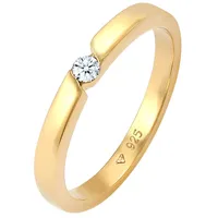 Elli DIAMONDS Verlobungsring Diamant (0.06 ct.) 925 Silber Ringe Damen