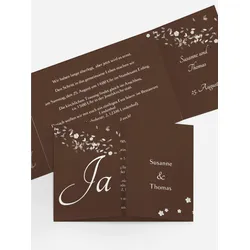 Einladungskarten Hochzeit selbst gestalten mit Spruch und Fotos im Onlinedesigner bei Meine-Kartenmanufaktur.de