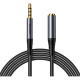Joyroom SY-A09 Schwarz 3,5 mm Stereo-AUX-Kabel (Männlich auf Weiblich) 1,2 m